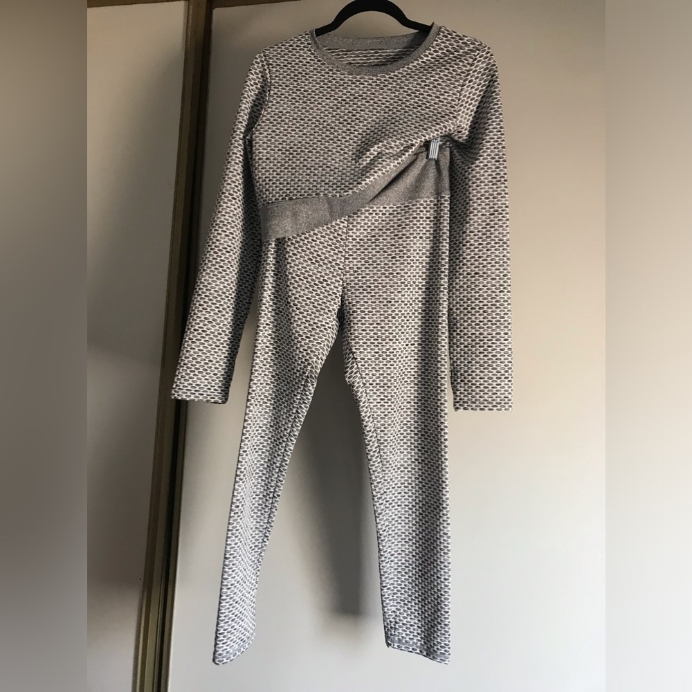 Seamless Knit Grey Thermal Jumpsuit - Women